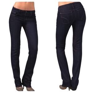 Joe's Jeans Starlet Bootcut Jeans In Corey Super Fitted Dark Wash Slim Leg Sz 24